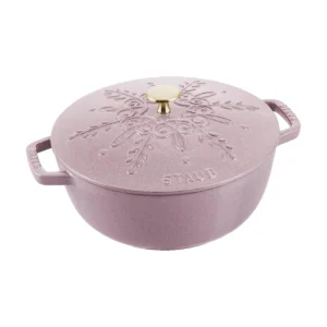 Staub Snowflake cocotte, 24 cm, 3,6 l, rózsaszín
