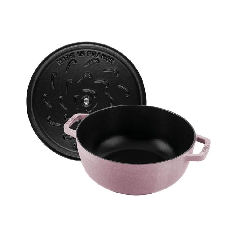 Staub Öntöttvas edény 24 cm snwflake-Cseresznyevirág