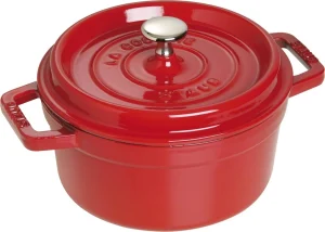 STAUB Öntöttvas főzőedény, zománcozott, 18 cm/1,7 liter, Cocotte Ronde kerek, csersznye piros