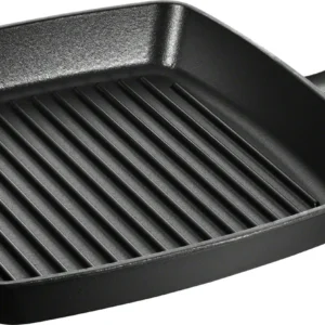 STAUB öntöttvas grillserpenyő – 26 × 26 cm – fekete (25)