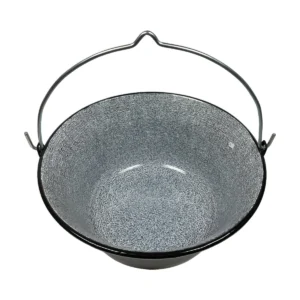 Gulyásbogrács, 30 l, zománcozott, vastag falú