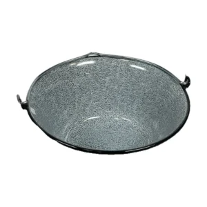Gulyásbogrács, 10 l, zománcozott, vastag falú