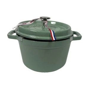 STAUB Cocotte Haute öntöttvas edény magas, kerek – 20 cm / 2,75 L – Sauge-zsálya (35)