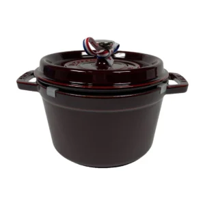 STAUB Cocotte Haute magas, kerek öntöttvas edény – 20 cm / 2,75 L – Grenadine(34)