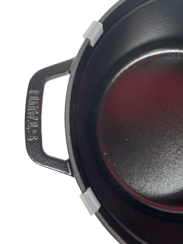 STAUB Öntöttvas főzőedény, zománcozott, 24 cm/3,7 liter, Cocotte Ronde kerek, fekete (50)