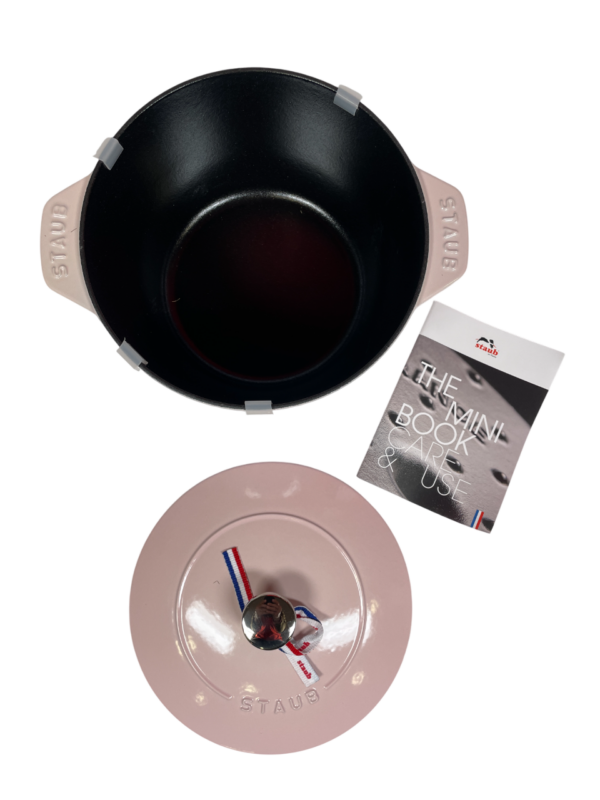 STAUB Öntöttvas főzőedény, zománcozott, 20 cm/3 liter, Cocotte Chistera kerek, Rózsaszín (54)
