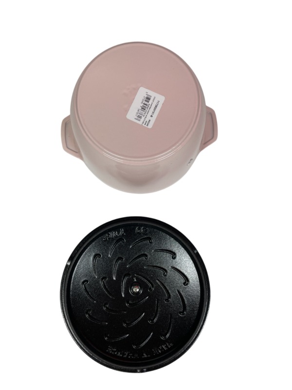 STAUB Öntöttvas főzőedény, zománcozott, 20 cm/3 liter, Cocotte Chistera kerek, Rózsaszín (54)
