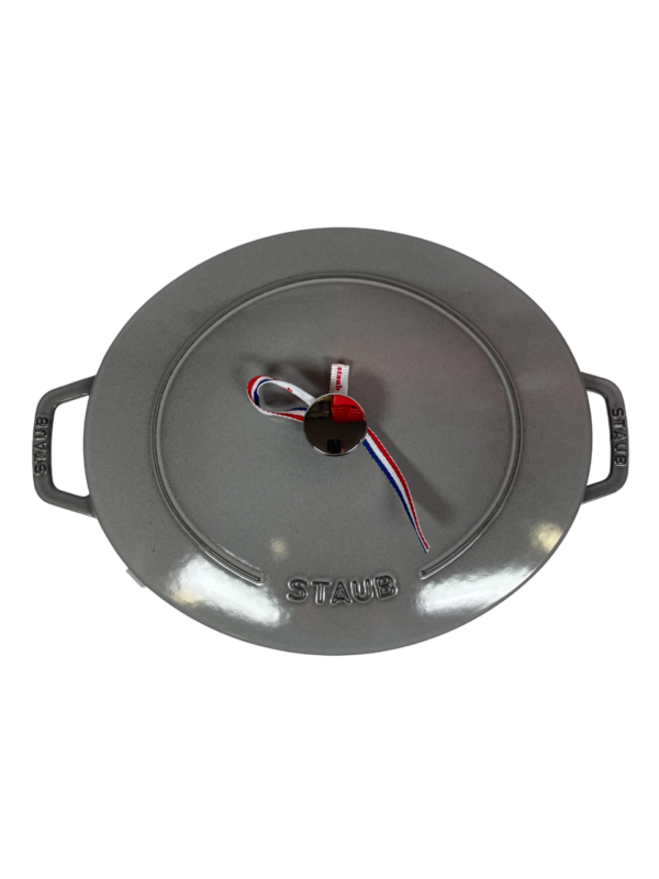 STAUB Öntöttvas főzőedény, zománcozott, 31 cm/5,6 liter, Cocotte Ovale Gafitszürke színű /49/