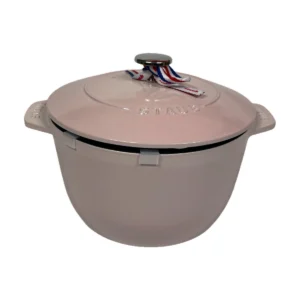 STAUB Chistera Cocotte öntöttvas edény – 20 cm / 3 L – Sorbet Rose (54)