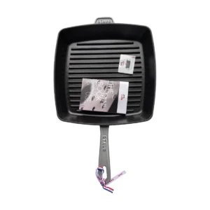 STAUB American Grill öntöttvas grillserpenyő –30 × 30cm–grafitszürke (26)