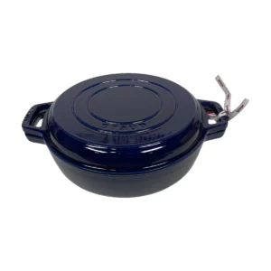 STAUB Sukiyaki 3 in 1 öntöttvas edény – 26 cm / 3,24 L – Bleu Intense / Dark Blue (61)