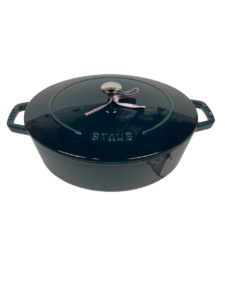 STAUB Öntöttvas főzőedény, zománcozott, 31 cm/5,6 liter, Tengerkék színű (62)