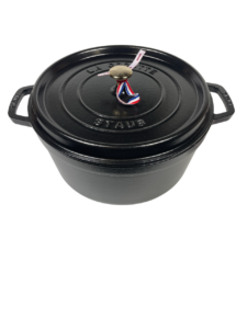 STAUB Öntöttvas főzőedény, zománcozott, 30 cm/8,35 liter, Cocotte Ronde kerek, Matt Fekete (68)