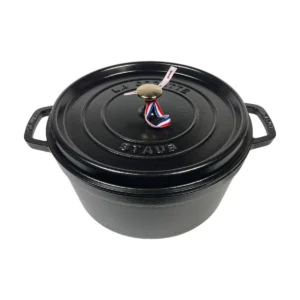 Staub La Cocotte kerek, 30 cm, 8,35 l, matt fekete