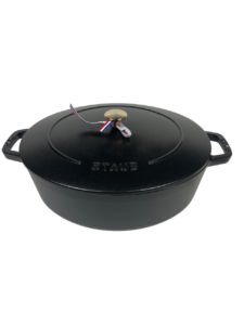 STAUB Öntöttvas főzőedény, zománcozott, 31 cm/5,6 liter, Fekete színű (75)