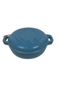 Staub Sukiyaki 3-in-1 öntöttvas edény 26 cm 3,24 literes – Jégkék (79)