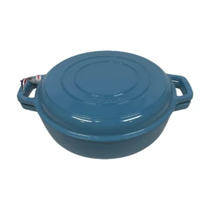 Staub Sukiyaki 3 az 1 öntöttvas edény 26 cm 3,24 literes – Jégkék (79)