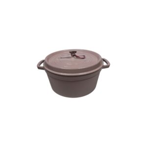 STAUB Öntöttvas főzőedény, zománcozott, 28 cm/6,7 liter, Cocotte Ronde kerek, rózsaszín sorbet (sorbet rose) (102)