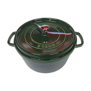 STAUB Cocotte öntöttvas edény – 28 cm, 6,7 L – Basilic-bazsalikomzöld (106)