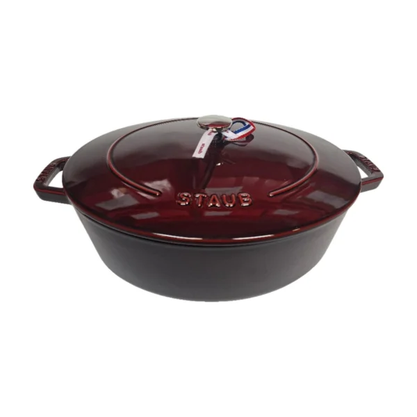Staub La Marmite ovális cocotte, 31 cm, 5,59 l, gránátvörös