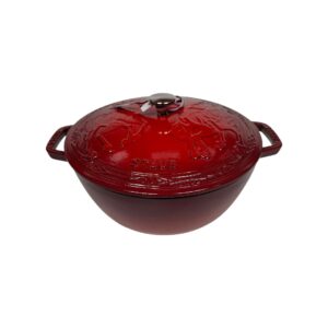 STAUB Öntöttvas főzőedény, zománcozott, 26 cm/4,9 liter, Cocotte Ronde kerek, cseresznye (109)
