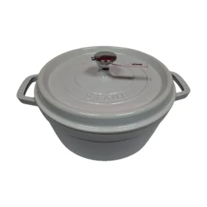 STAUB Cocotte öntöttvas edény – 24 cm, 3,7 L – Blanc-fehér (111)