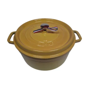Staub La Cocotte kerek, 26 cm, 5,25 l, citromsárga